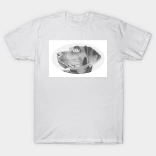 Black Labrador Retriever Headshot T-Shirt